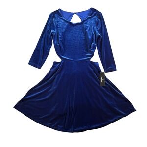 blue velvet tunic dress A Line V Neck Blue Velvet Top Long Prom Dress with Pocket, V Neck Blue –  abcprom main image 0